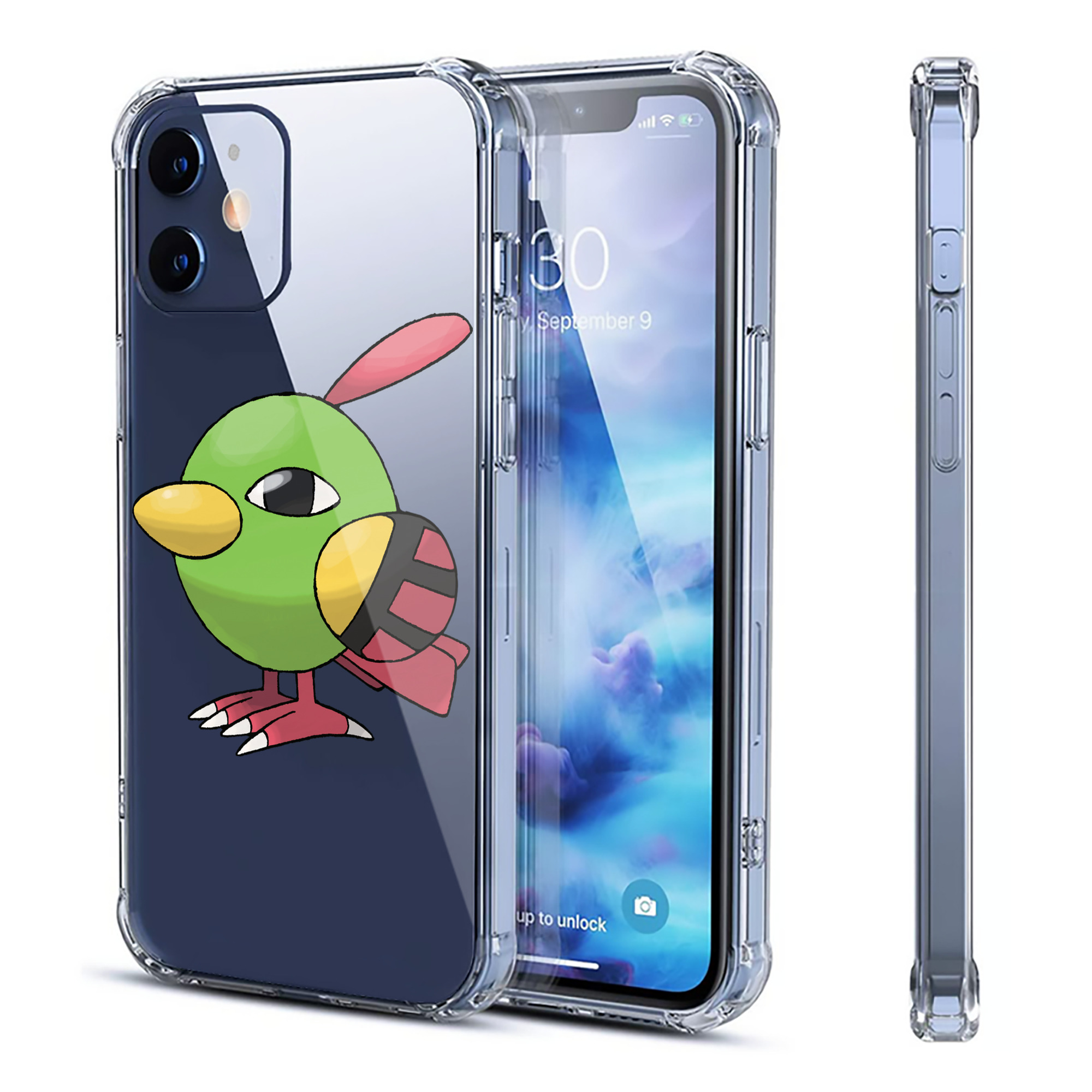 （画像用） ポケットモンスター Pokémon 【iPhone 12シリーズ対応】透明スマホケース（クリアソフトケース）